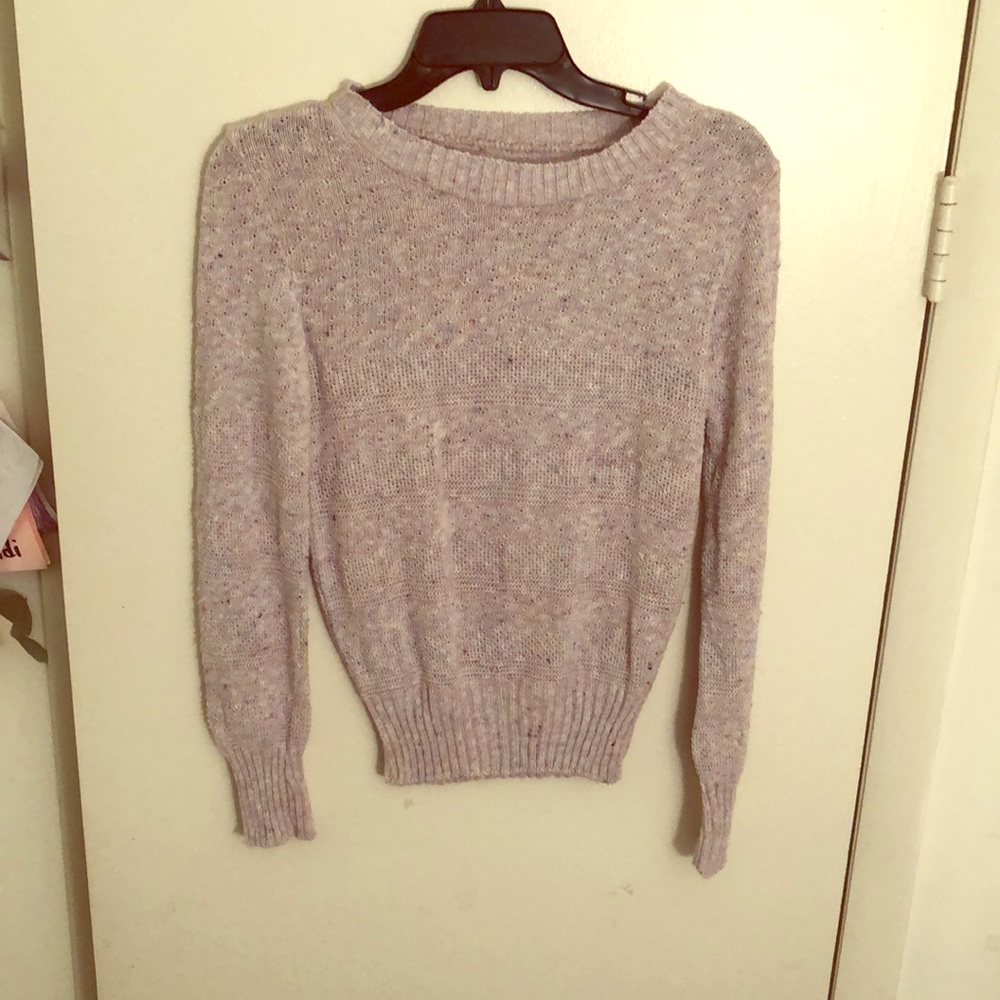 Purple pullover sweater